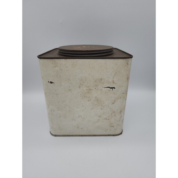 Vintage Sysco Spanish Paprika 96 Oz Large White Tin Houston Texas Rare Find - Picture 3 of 12